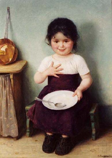 unknow artist Sitzendes kleines Madchen in einem bauerlichem Interieur France oil painting art